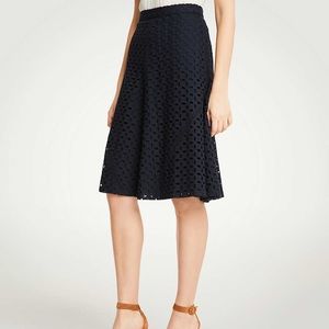 ✨NWT Ann Taylor Eyelet Full Skirt